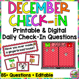 December Holiday Christmas Daily Check-in Question of the 