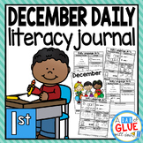 December Daily Literacy Review Journal for First Grade
