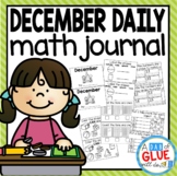 December Daily Math Review Journal for Kindergarten