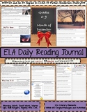 ELA Daily Reading Journals - December - Morning Work, Bell
