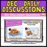 December Morning Meeting Questions - Daily Discussions for