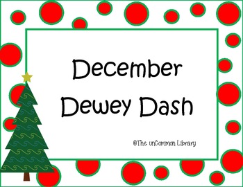 Preview of December Dewey Dash