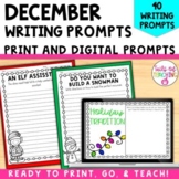 December Writing Prompts Christmas writing activity Elf ac