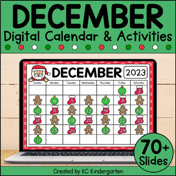 Preview of December Digital Calendar
