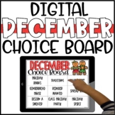 December Digital Choice Board for Early Finishers