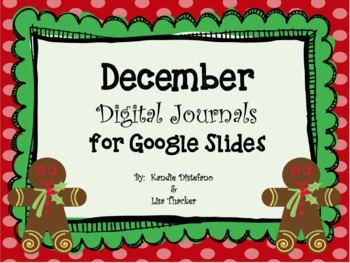 Preview of December Digital Journals for Google Slides