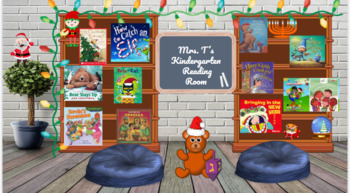 Preview of December Digital Library for Google Classroom