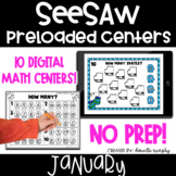 January Digital Math Centers l SeeSaw Kindergarten Activities