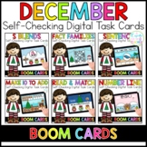 December Digital Task Cards | Boom Cards™ | Distance Learning