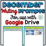 December Digital Writing Prompts for use with Google Slides