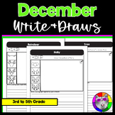 December Directed Drawing and Writing Worksheets, Write & 