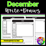 December Directed Drawing and Writing Worksheets, Write & 