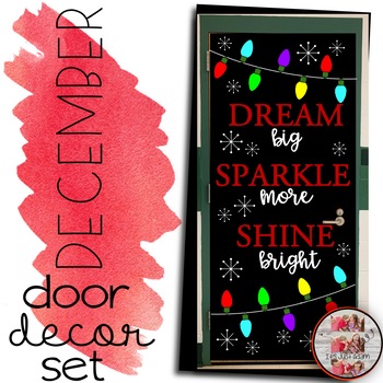 December Door Christmas Door Themed Decor Holiday Bulletin Board