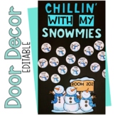 December Door | January Door | Winter Snowman Door Decor
