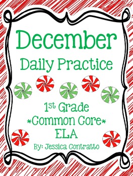 Preview of December ELA Daily Practice {Common Core}