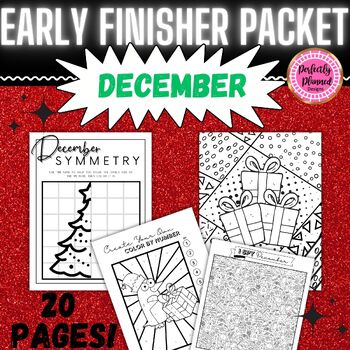 Preview of December Early/Fast Finishers | Fun Activity Packet | Christmas Holiday | Break