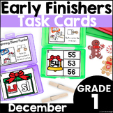 December Early Finisher Activity Phonics and Math Task Car