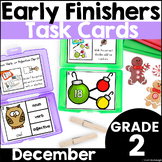 December Early Finisher Phonics and Math Activity Task Car