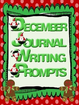 December Everyday Writing Journals Printable by Our Schoolhouse Treasures