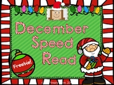 December FREEBIE Dolch Speed Read