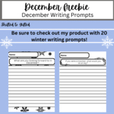 FREE Winter Writing Prompts - 3rd/4th/5th-grade