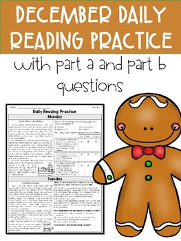 Preview of December 3rd Grade Florida F.A.S.T. Reading ELA Daily Practice **3 Weeks Only**