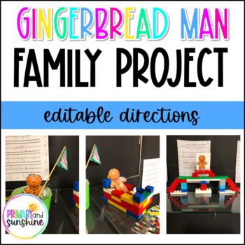 Preview of Gingerbread Man STEAM Family Project