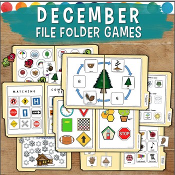 Preview of December File Folder Games