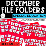 December File Folders for Special Education