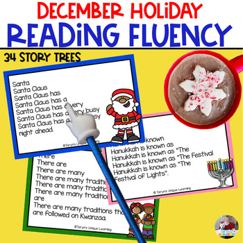 Preview of December Reading Fluency | Christmas Activities