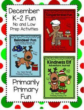 Preview of December Fun Bundle - K-2 No Prep Activities