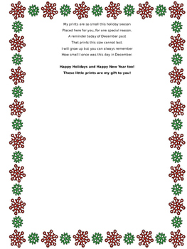 December Handprint Poem -Editable by Savvy in 2nd | TpT