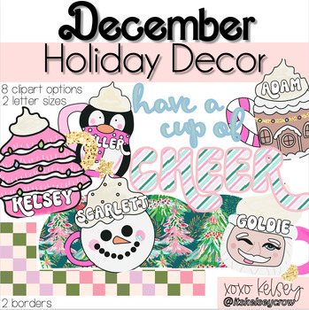 Preview of December Holiday Bulletin Board // Christmas Decor
