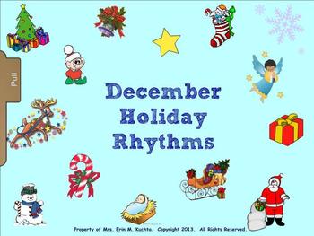 Preview of December Holiday Rhythm Fun - Exploring Duration of Sound-SMARTBOARD/NOTEBOOK ED
