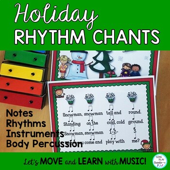 Preview of Holiday Music Chants: Rhythm, Pre-Note Reading and Body Percussion Activities