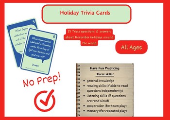 Preview of December Holiday Trivia