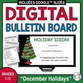 December Holidays Digital Bulletin Board - Christmas Aroun