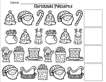 December Holidays Pattern Bundle by PreKinders in Paradise | TpT