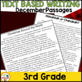 December Holidays Reading and Text Based Writing | Print a