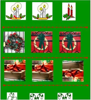 Preview of December Holidays Same & Different SMARTboard Activity