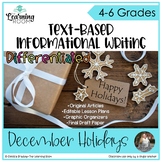 December Holidays Writing Prompts: Informational Text Writ