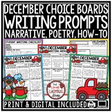 December How To Narrative Opinion Writing Prompts 3rd 4th 