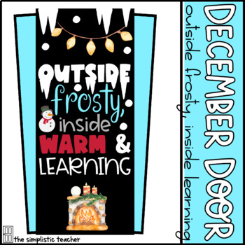 Winter front door decor — The Learner Observer