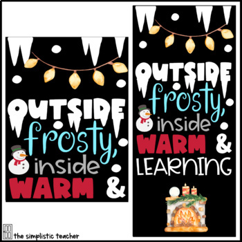 Winter front door decor — The Learner Observer