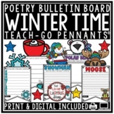 December, January Winter Poetry Writing Bulletin Board Acr