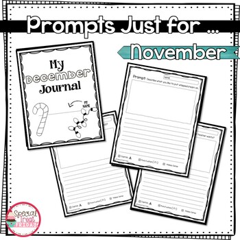 December Journal Prompts and December Writing Activities | TPT