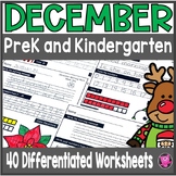 December Kindergarten Morning Work - Kindergarten Christma