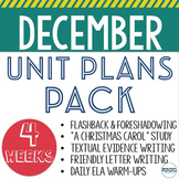December Lesson and Unit Plans - BUNDLE - 5 units to teach