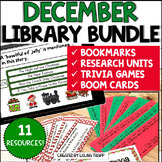 December Library Activities Bundle for December Library Lessons
