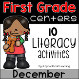 December Literacy Centers - First Grade